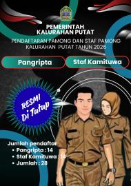 PENUTUPAN PENDAFTARAN PENGISIAN PAMONG DAN STAF PAMONG : 28 CALON RESMI TERDAFTAR